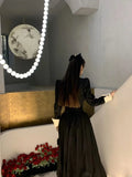 GETADME Spring New Elegant 2 Piece Sets Womens Vintage Black Blazer Skirts Suit Femme Outfits Autumn Korean Fashion y2k Clothes
