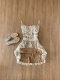 GETADME Spring Sleeveless Lace Dress Women Elegant Spaghetti Strap Slim Fit Floral Lace Party Dress Sexy Chic Casual Dress Outfit 2025