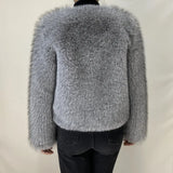 GETADME Street Fashion Luxury Faux Fur Coat Women Winter 2025 Hot Cool Girls Fluffy Short Fur Fox Jacket