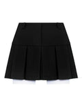 GETADME Taruxy Casual Two Piece Sets Women's Outfits 2025 New Black Matching Sets With Skirt And Blazer Cropped Top Skirt Sets For Women