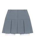 GETADME Taruxy Casual Two Piece Sets Women's Outfits 2025 New Black Matching Sets With Skirt And Blazer Cropped Top Skirt Sets For Women