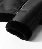 GETADME Thickened Warm Sheepskin Leather Coat New Men's Luxury Fur Lamb Wool Leather Coat New Warm Cashmere Coat Brand Leather Jackets