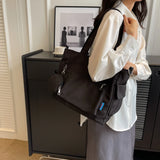 GETADME Two-piece set with multi-pocket design for ladies tote bag, college student commuter bag is suitable for work/commute/shopping