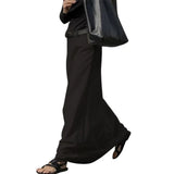 GETADME UOOZEE Office Lady Formal Solid Color H-line Skirts 2025 New Spring Summer High Waist Casual Elegant Long Skirt For Women