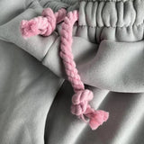 GETADME 유니섹스 의류 하라주쿠 스트리트웨어 바지 여성 남성 오버사이즈 레터 프린트 레트로 블랙 후드 여성 남성 조거 투피스 세트