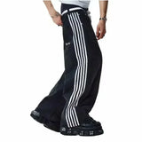 GETADME Vintage Jeans Y2K Clothes Men Women Gothic Hip Hop Pocket Embroidery Retro Blue Baggy Jeans High Waist Slim Fit Flare Trousers