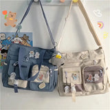GETADME Waterproof Canvas Women Handbags Shoulder Bags Nylon Ladies Tote Messenger Bag Oxford Handbag Cross body Bags for Girls Satchels