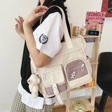 GETADME Waterproof Canvas Women Handbags Shoulder Bags Nylon Ladies Tote Messenger Bag Oxford Handbag Cross body Bags for Girls Satchels