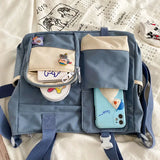 GETADME Waterproof Canvas Women Handbags Shoulder Bags Nylon Ladies Tote Messenger Bag Oxford Handbag Cross body Bags for Girls Satchels