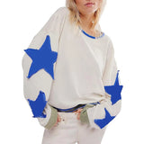 GETADME Wear Your Style Women's Oversized T Shirt Featuring a Fun Retro Star Design; Ideal For Relaxed Days And Stylish Occasions