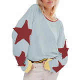 GETADME Wear Your Style Women's Oversized T Shirt Featuring a Fun Retro Star Design; Ideal For Relaxed Days And Stylish Occasions