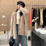Gilet court en maille blanche GETADME pour femme, style vintage vintage, collection printemps-automne 2024, pull maxi blanc, manteau/veste d'extérieur, style années 2000