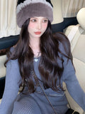 GETADME Winter Chic Knitted Two Piece Set Women Retro Vintage Streetwear Skirt Suit Female Korean Fashion Casual Elegant Sweater Set New