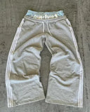 GETADME 여성 캐주얼웨어 팬츠 뉴 웨이브 디자인 하라주쿠 스타일 Y2K 사계절 착용 가능 슬림 스트레이트 핏 고급 스플라이싱 디자인