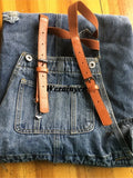 GETADME Women Loose Denim Dress Ladies Bleached Holes Denim Dress Female Spaghetti Strap Ripped Vintage Denim Dresses