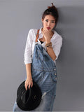 GETADME Women Loose Denim Dress Ladies Bleached Holes Denim Dress Female Spaghetti Strap Ripped Vintage Denim Dresses