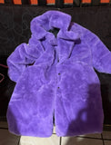 GETADME Women Purple Long Sleeve Lapel Winter Coat 2025 New Fashion Temperament Office LadyWhite Fur Jackets Clothing Red
