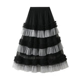 GETADME Women's Big Swing Yarn Ball Gown Skirt, Long Skirt, Fluffy Skirt, Heavy Industry, Cake Wearing, Winter Outfits, Fashion Wearing