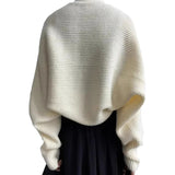 GETADME Women's Cardigans Open Front Shrugs Long Sleeve Cropped Cardigan Sweaters Shrug Boleros Jacket