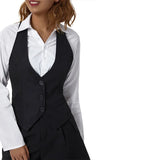GETADME Women's Dressy Waistcoat Racerback Button Vest Jacket Vintage Steampunk Sleeveless Tuxedo Suit Vest Crop Tank Top