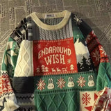 GETADME Y2K Fashion New Detachable Star Sweater Street Trend For Men And Women Harajuku Lazy Wind V-neck Casual Loose Pullover Sweater