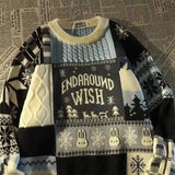 GETADME Y2K Fashion New Detachable Star Sweater Street Trend For Men And Women Harajuku Lazy Wind V-neck Casual Loose Pullover Sweater