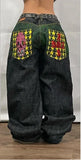 GETADME Y2K Harajuku Fashion New Solid Color Washed Baggy Jeans Women Streetwear Punk Popular Casual Joker High Waist Wide Leg Pants