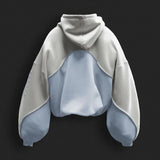 GETADME Y2K Hoodie Harajuku Foam printing Splicing Design high quality Oversized sweatshirt Hip Hop vintage Men women fashion streetwear