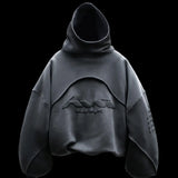 GETADME Y2K Hoodie Harajuku Foam printing Splicing Design high quality Oversized sweatshirt Hip Hop vintage Men women fashion streetwear