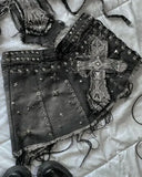 GETADME Y2K 섹시 슬림 탑 팬츠 투피스 세트 여성 하라주쿠 라이트 그레이 타이트 코르셋 탑 하이웨이스트 스웨트 팬츠 가을 겨울 정장