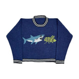 GETADME Y2K Women's Sweater Clothing Vintage Knitted Wool Sweater Jumper Round Neck Stripe Cute patterns Round Neck Long Sleeve Clothing