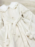 GETADME Y2k Aesthetic Women Lolita Sweet Coats Single-breasted Bandage Bow Winter Jacket Kawaii Cute Grunge Fairy Lantern Sleeve Jackets