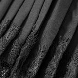 GETADME Y2k Lace Half Slip Skirt Flowy Ruffle Pleated Mini Skirts for Women Fairy Mesh Floral Mid Rise Layered Short Skirts Streetwear