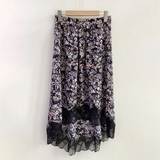 GETADME Zadig 여성 하프 드레스 여름 패션 꽃 무늬 실크 하프 스커트 여성 봄 우아한 미디 스커트 클래식 레이디 의류