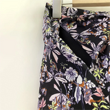 GETADME Zadig 여성 하프 드레스 여름 패션 꽃 무늬 실크 하프 스커트 여성 봄 우아한 미디 스커트 클래식 레이디 의류