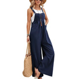 Getadme Women Loose Fit Fashion Overalls Wide Leg Baggy Bib Overalls Jumpsuit Dungarees Summer Jumpsuit Casual Elegant Overalls Summer