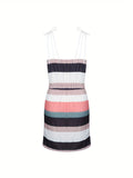 GETADME-Sleeveless Dress for Women Clothing 2025 Summer Vacation Pullover Beach Sundress Female Korean Fashion Slim Sexy Short Dresse M