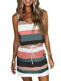 GETADME-Sleeveless Dress for Women Clothing 2025 Summer Vacation Pullover Beach Sundress Female Korean Fashion Slim Sexy Short Dresse M