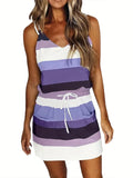 GETADME-Sleeveless Dress for Women Clothing 2025 Summer Vacation Pullover Beach Sundress Female Korean Fashion Slim Sexy Short Dresse M
