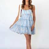 여성용 플로럴 스파게티 스트랩 여름 캐주얼 드레스 보헤미안 스타일 비치 드레스 패션 섹시 데일리 웨어 숏 스커트 로파 드 무헤르 