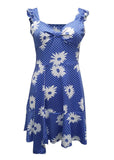 GETADME-2025 Cross border New European and American Summer Printed Strap Dress Flower Dress Strap Dress Women