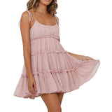 여성용 플로럴 스파게티 스트랩 여름 캐주얼 드레스 보헤미안 스타일 비치 드레스 패션 섹시 데일리 웨어 숏 스커트 로파 드 무헤르 