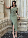 GETADME-여름 맥시 드레스 여성 섹시 스플릿 패션 슬리브리스 백리스 슬림 드레스 여성 캐주얼 스트리트웨어 클럽 우아한 파티 드레스