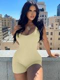 Dulzura Women Sleeveless Bodycon Streetwear Romper Playsuit Short Jumpsuit 2024 Autumn Clothes Wholesale Items For Business