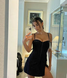 GETADME 섹시 핫티 피쉬본 후크 타이트 벨트 드레스