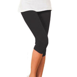 New Women's Plus Size S-XXXL Summer Slim Waist Candy Color Stretch Leggings Capris Fashion Pencil Pants Crops For Female