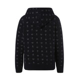 Getadme- 90s Vintage Skulls Print Black Sweatshirt Zipper Long Sleeve Autumn Hoodies Fairycore Grunge Jackets Retro Harajuku Winter Coat