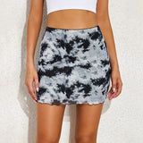 Women's Mini Skirt Korean Style Kawaii Ruffle Hem High Waist Short Straight Skirt Sexy Harajuku Y2K Aesthetic Vintage Streetwear