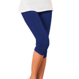 New Women's Plus Size S-XXXL Summer Slim Waist Candy Color Stretch Leggings Capris Fashion Pencil Pants Crops For Female