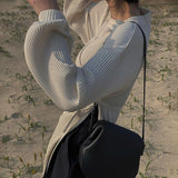 Getadme Maxi Dresses for Women High Quality Wool Vestido De Mujer Elegant Korean Fashion Clothing Bandage Long Sleeve Streetwear Y2k